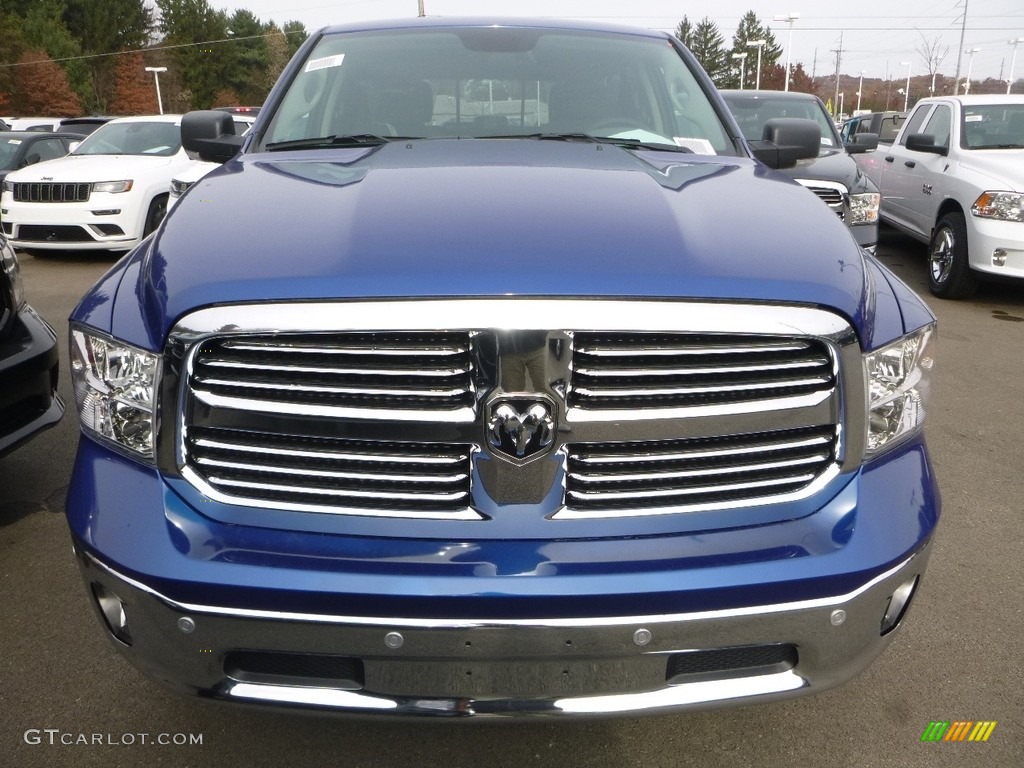 2018 1500 Big Horn Crew Cab 4x4 - Blue Streak Pearl / Black/Diesel Gray photo #6