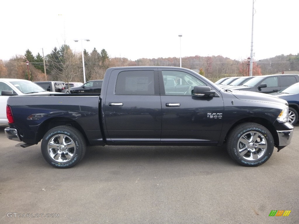 2018 1500 Big Horn Crew Cab 4x4 - Maximum Steel Metallic / Black/Diesel Gray photo #6