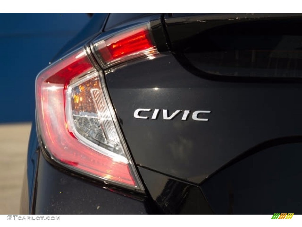 2018 Civic Sport Hatchback - Crystal Black Pearl / Black photo #3