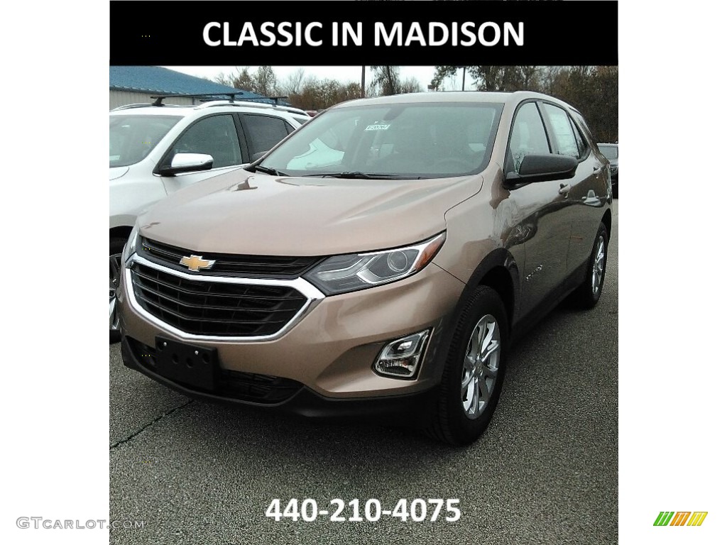 2018 Equinox LS AWD - Sandy Ridge Metallic / Medium Ash Gray photo #1