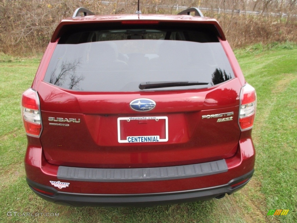 2015 Forester 2.5i Limited - Venetian Red Pearl / Gray photo #3