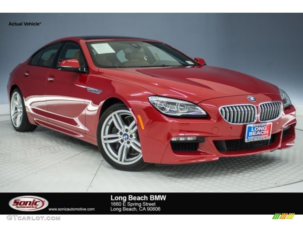 2017 6 Series 650i Gran Coupe - Melbourne Red Metallic / Cognac/Black photo #1