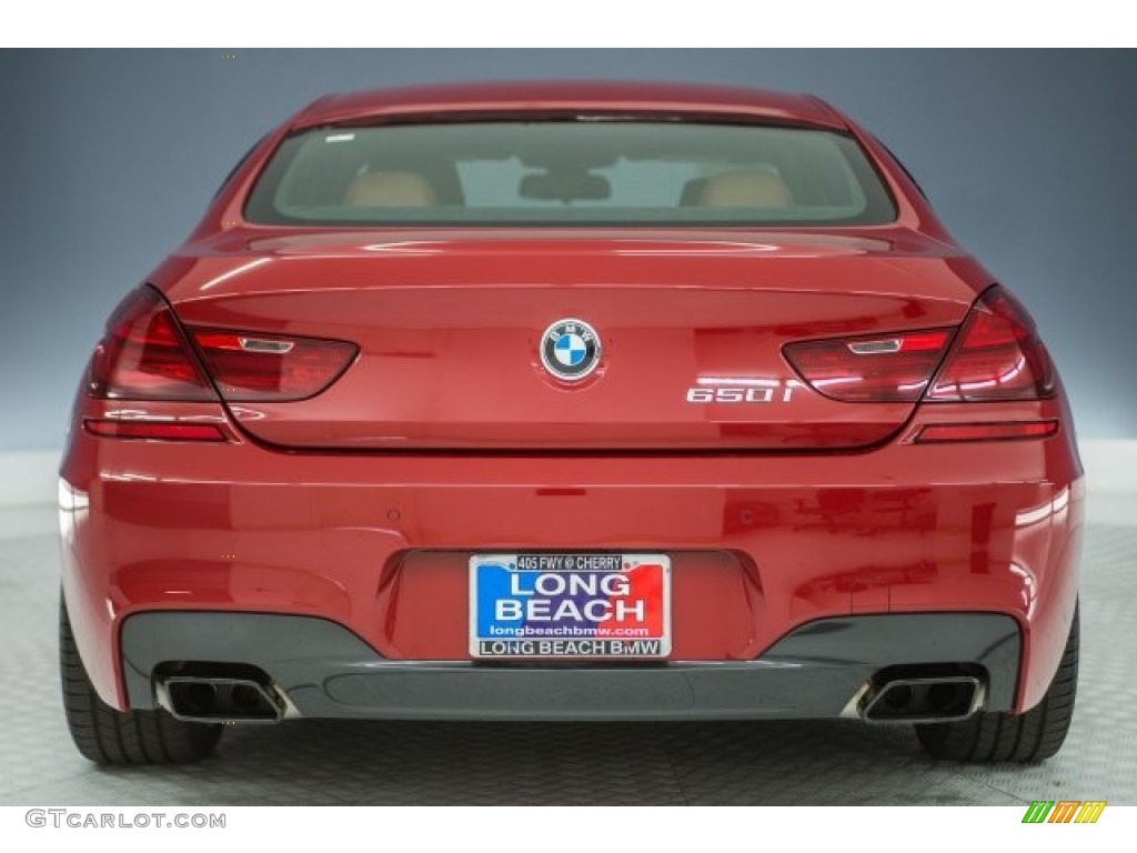 2017 6 Series 650i Gran Coupe - Melbourne Red Metallic / Cognac/Black photo #3