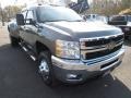 2011 Mocha Steel Metallic Chevrolet Silverado 3500HD LTZ Crew Cab 4x4  photo #53