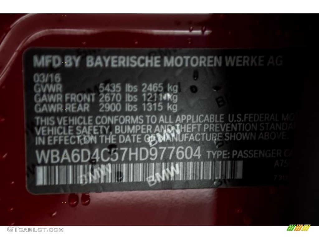 2017 6 Series 650i Gran Coupe - Melbourne Red Metallic / Cognac/Black photo #18