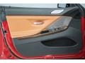 2017 BMW 6 Series Cognac/Black Interior Door Panel Photo
