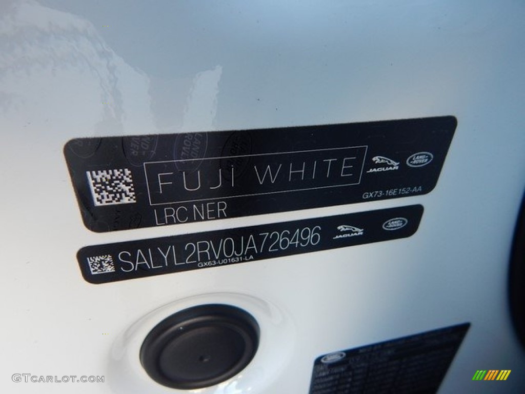 2018 Range Rover Velar R Dynamic SE - Fuji White / Ebony photo #24