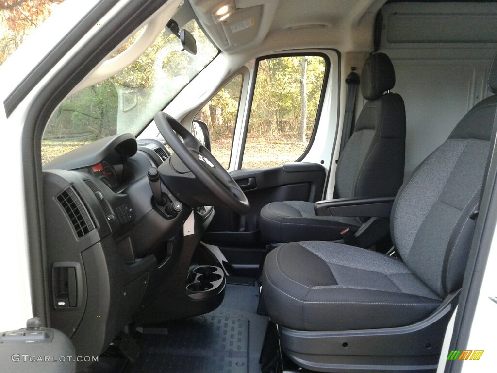 Black Interior 2018 Ram ProMaster 3500 High Roof Cargo Van Photo #123915935