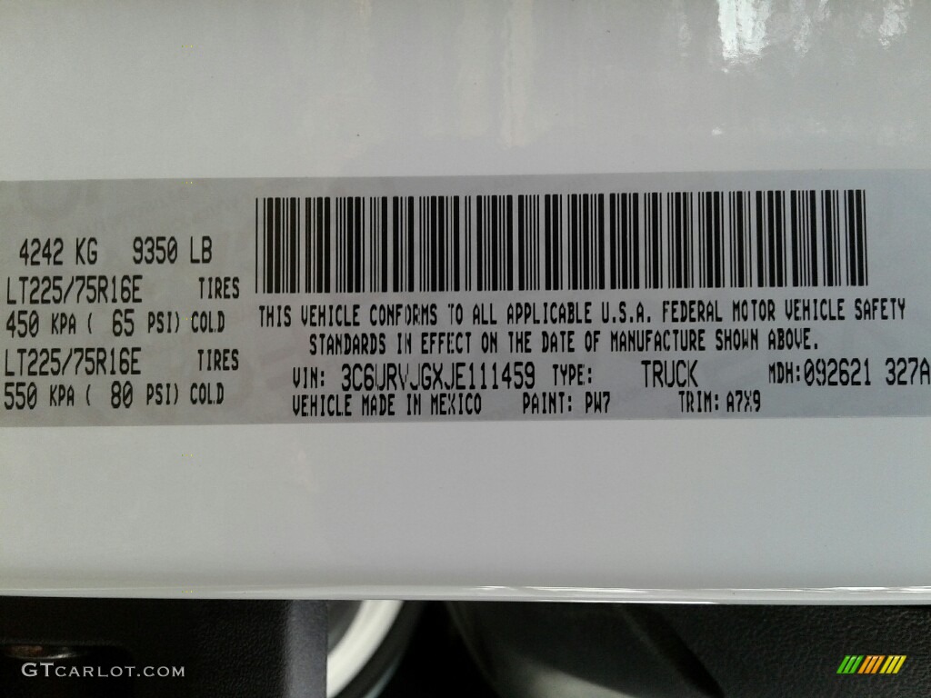 2018 ProMaster Color Code PW7 for Bright White Photo #123916142