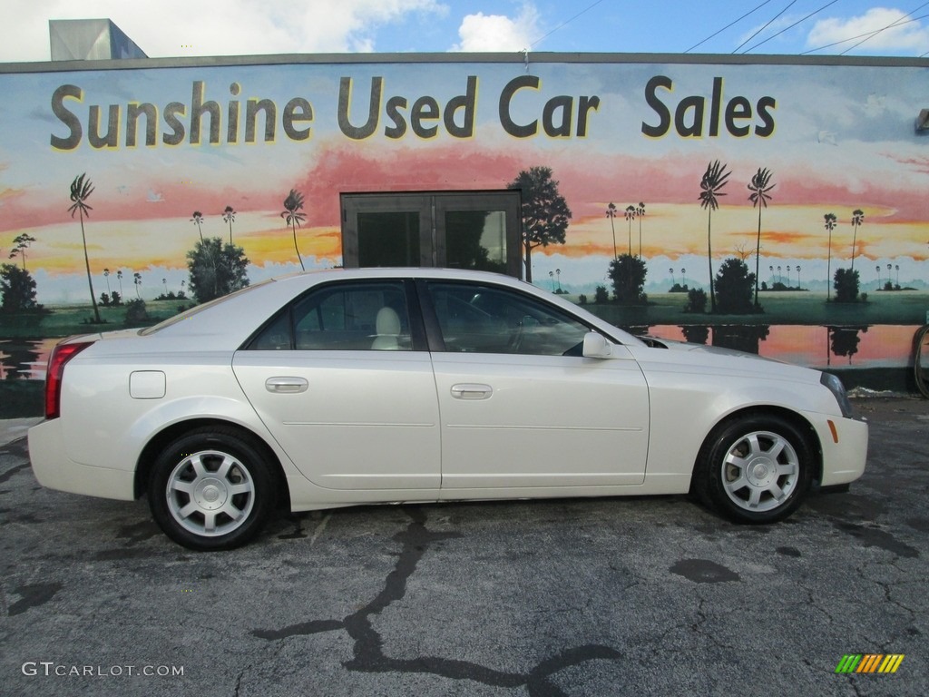 2003 CTS Sedan - White Diamond / Light Neutral photo #2