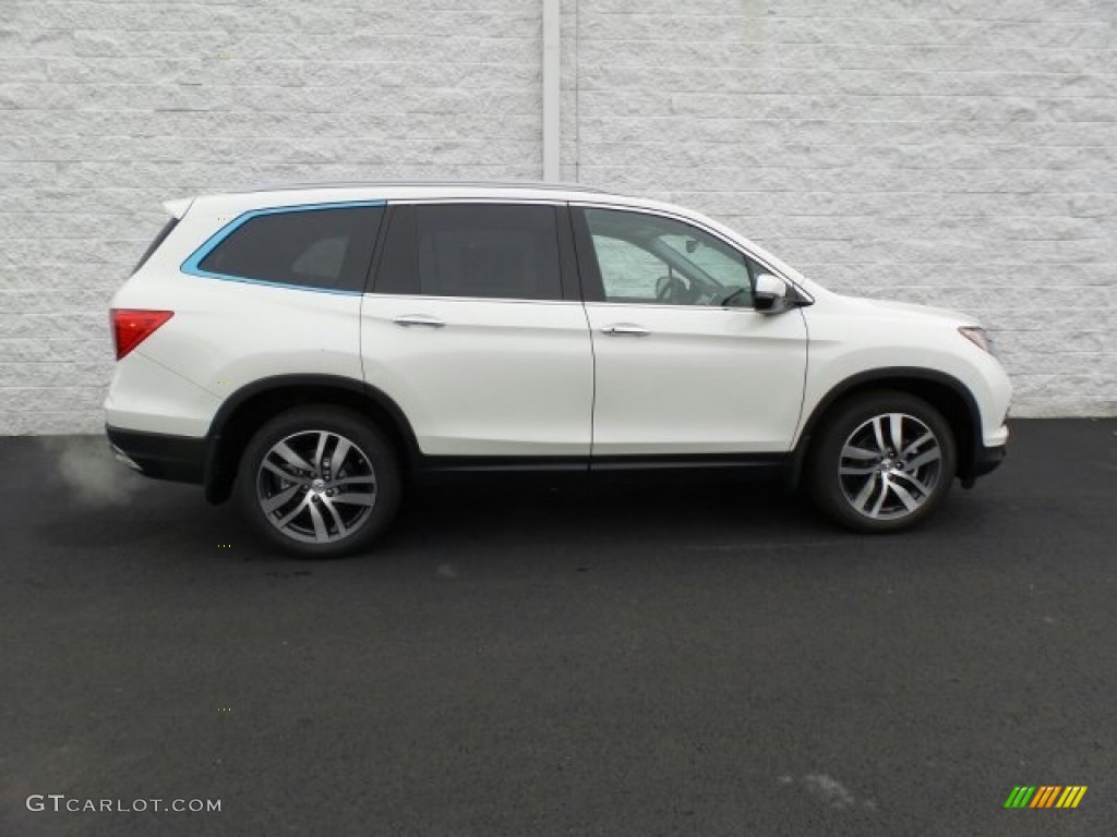 2017 Pilot Elite AWD - White Diamond Pearl / Black photo #2