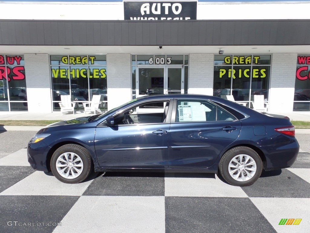 2015 Camry LE - Blue Crush Metallic / Ash photo #1