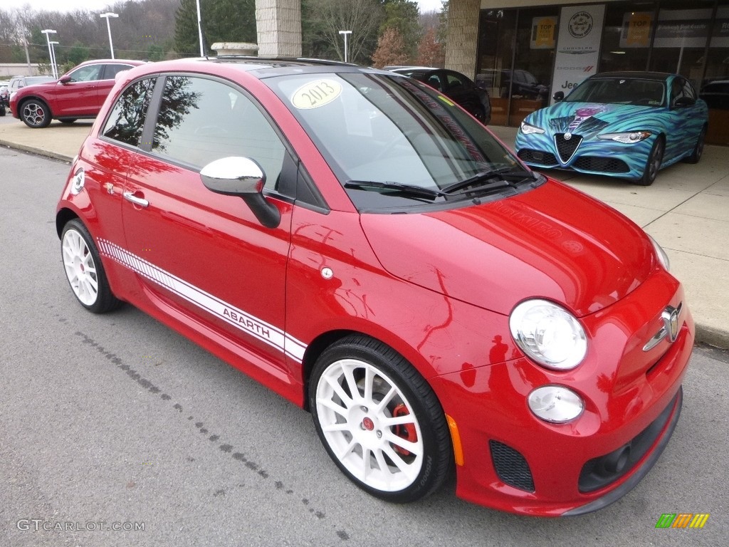 2013 500 Abarth - Rosso (Red) / Abarth Nero/Rosso/Nero (Black/Red/Black) photo #3