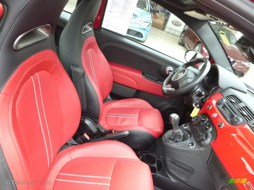 2013 500 Abarth - Rosso (Red) / Abarth Nero/Rosso/Nero (Black/Red/Black) photo #10