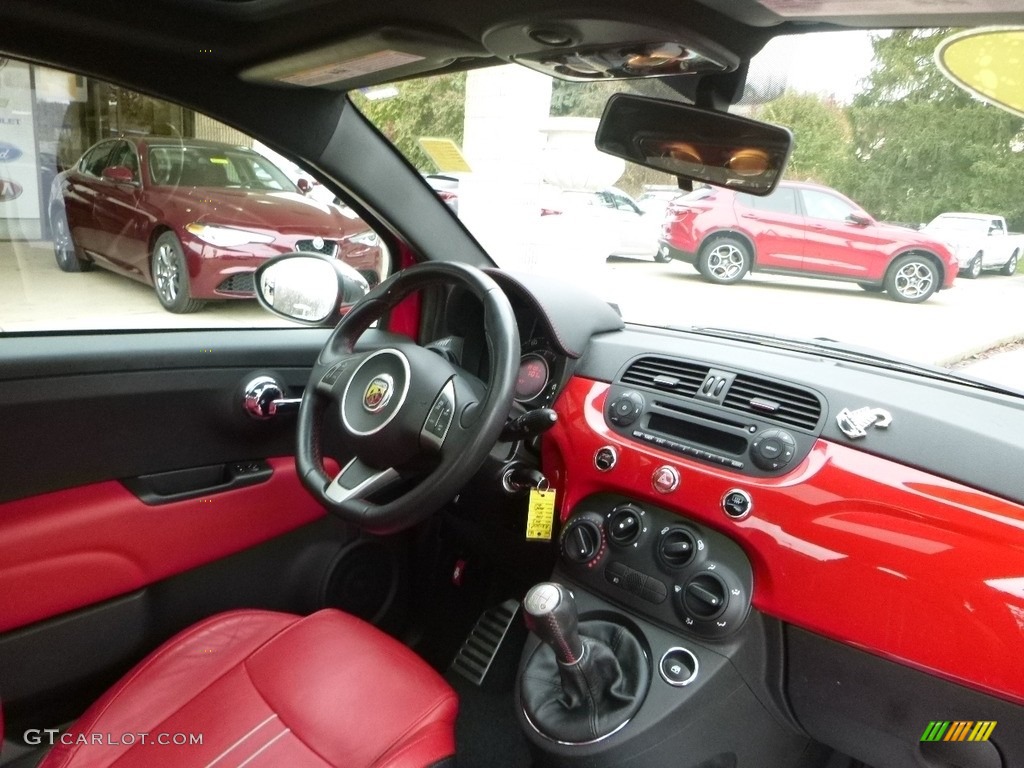2013 500 Abarth - Rosso (Red) / Abarth Nero/Rosso/Nero (Black/Red/Black) photo #11