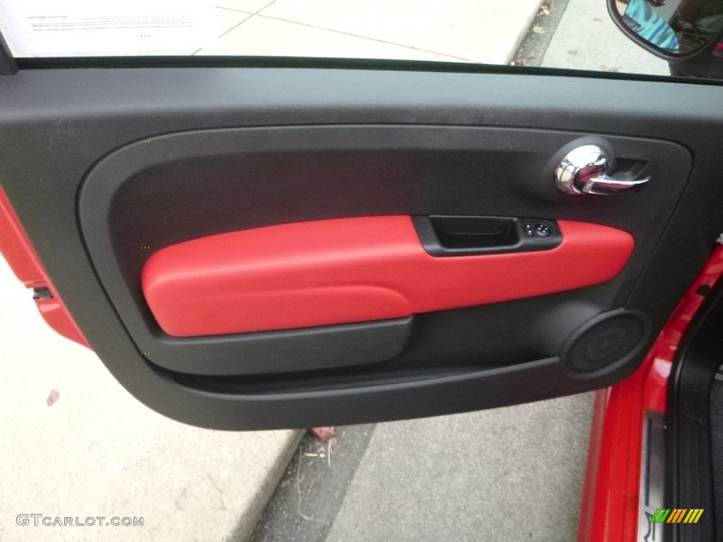 2013 500 Abarth - Rosso (Red) / Abarth Nero/Rosso/Nero (Black/Red/Black) photo #14