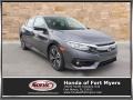 2017 Polished Metal Metallic Honda Civic EX-T Sedan  photo #1