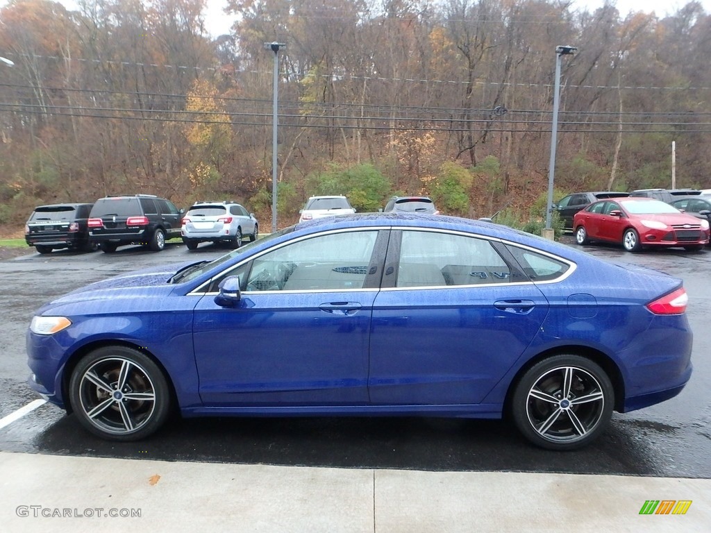 2014 Fusion SE EcoBoost - Deep Impact Blue / Charcoal Black photo #5