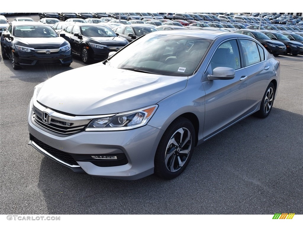 2017 Accord EX-L Sedan - Lunar Silver Metallic / Gray photo #4
