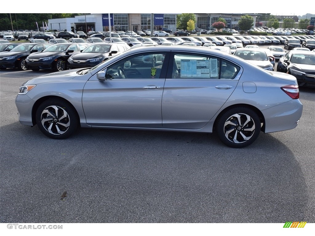 2017 Accord EX-L Sedan - Lunar Silver Metallic / Gray photo #5