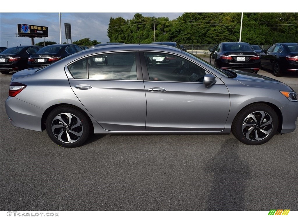 2017 Accord EX-L Sedan - Lunar Silver Metallic / Gray photo #9