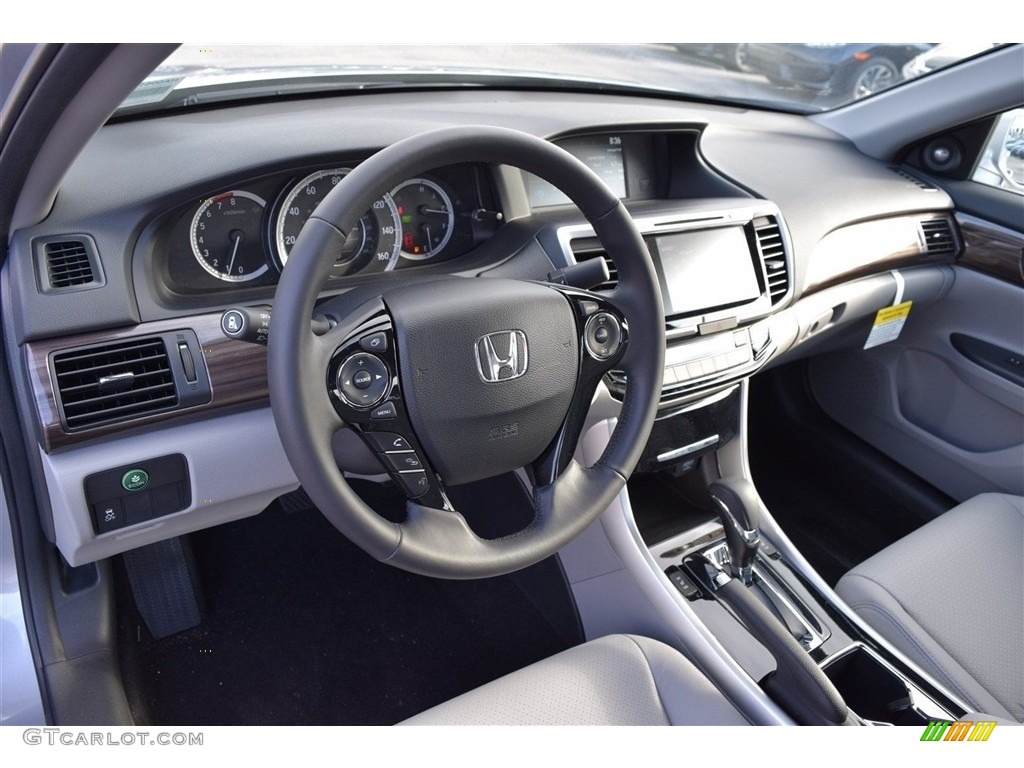 2017 Accord EX-L Sedan - Lunar Silver Metallic / Gray photo #17