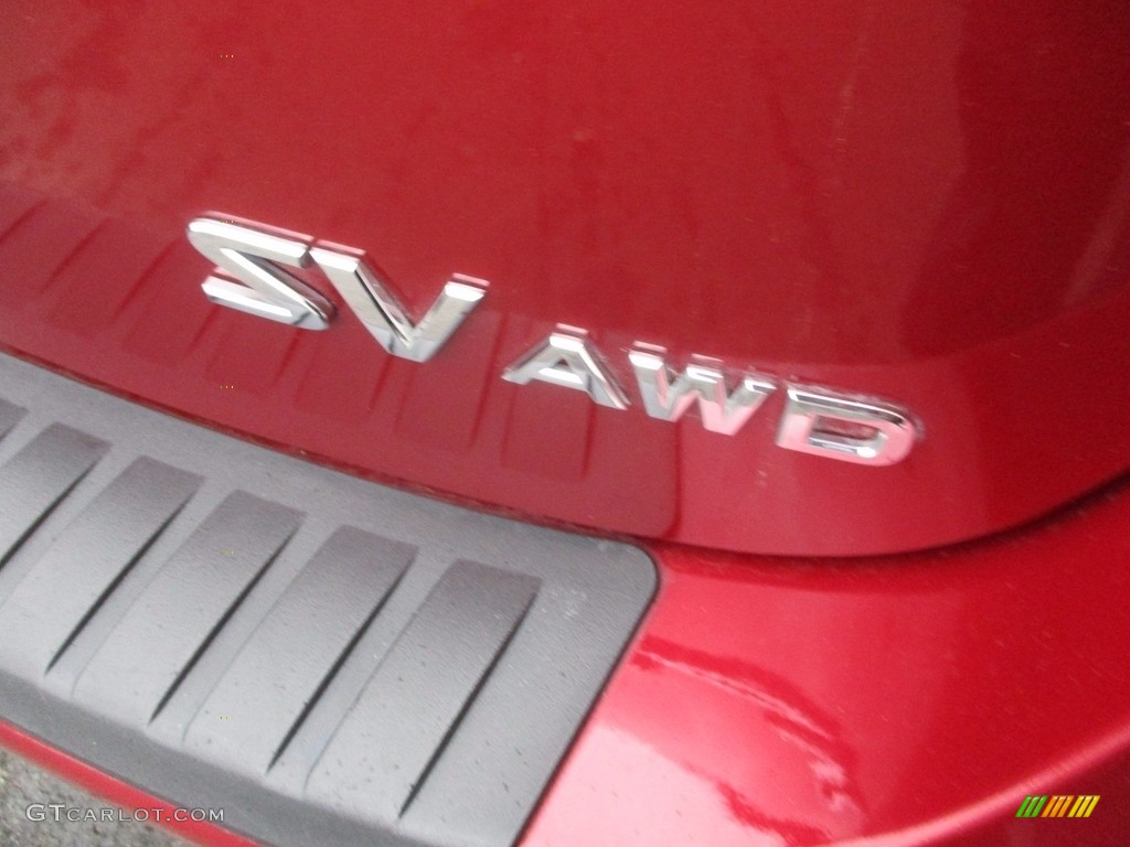 2013 Rogue SV AWD - Cayenne Red / Black photo #5
