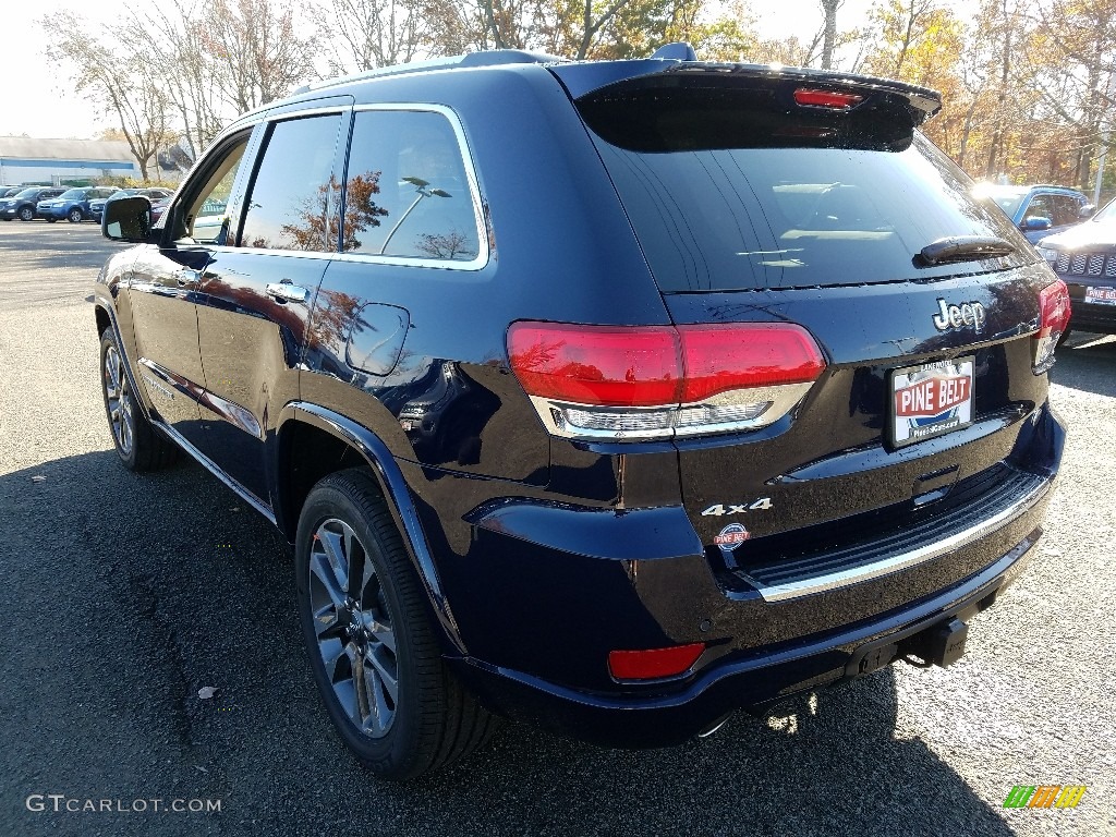 2018 Grand Cherokee Overland 4x4 - True Blue Pearl / Brown/Light Frost Beige photo #4