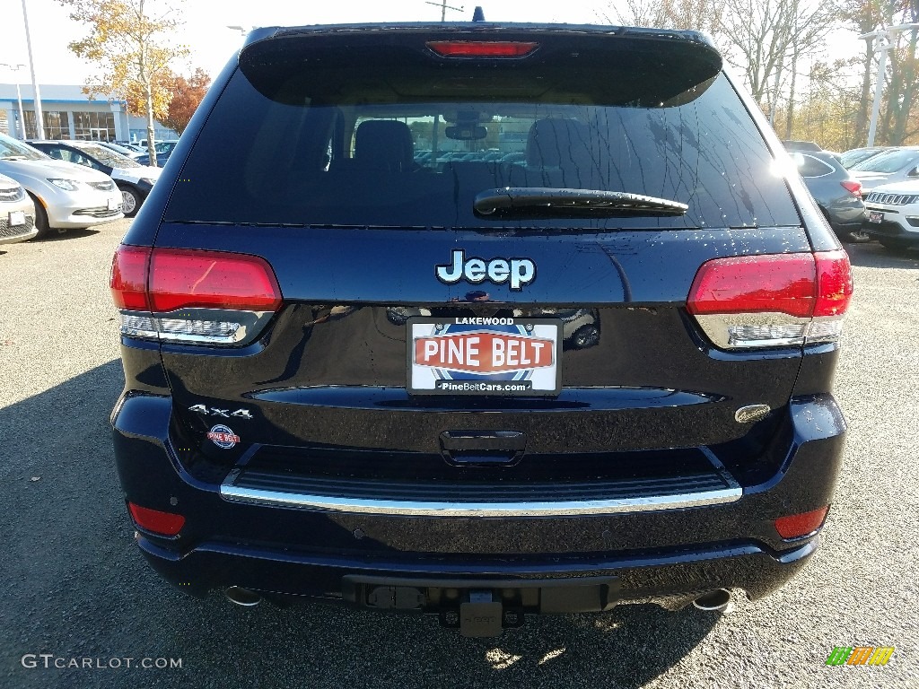 2018 Grand Cherokee Overland 4x4 - True Blue Pearl / Brown/Light Frost Beige photo #5