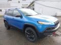 2018 Hydro Blue Pearl Jeep Cherokee Trailhawk 4x4  photo #7