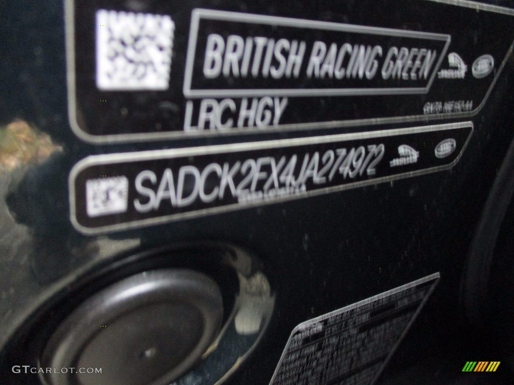 2018 F-PACE 25t AWD Prestige - British Racing Green Metallic / Latte photo #19