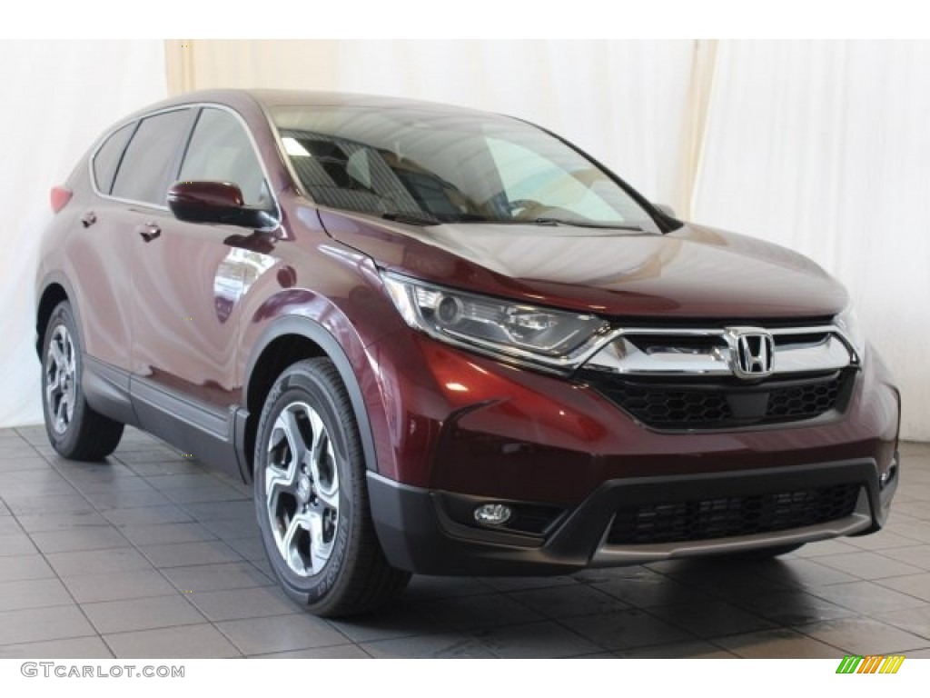 2018 CR-V EX - Basque Red Pearl II / Gray photo #2