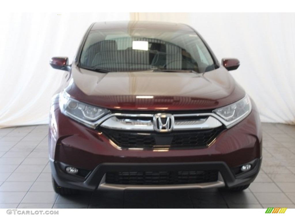 2018 CR-V EX - Basque Red Pearl II / Gray photo #4