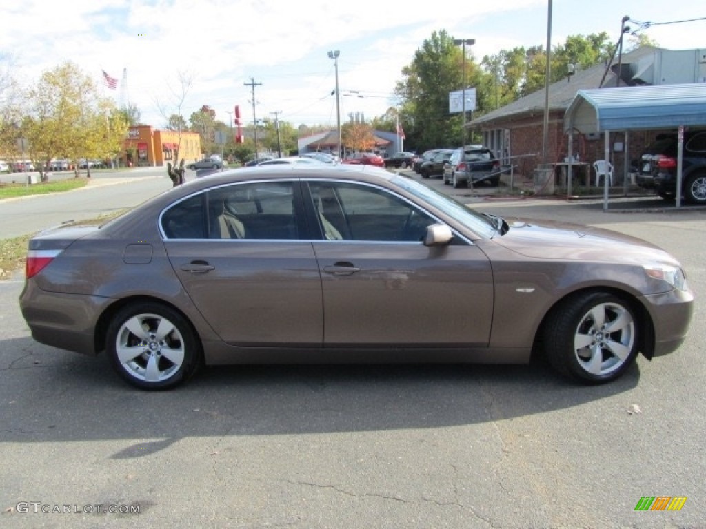 2004 5 Series 530i Sedan - Amethyst Grey Metallic / Beige photo #11