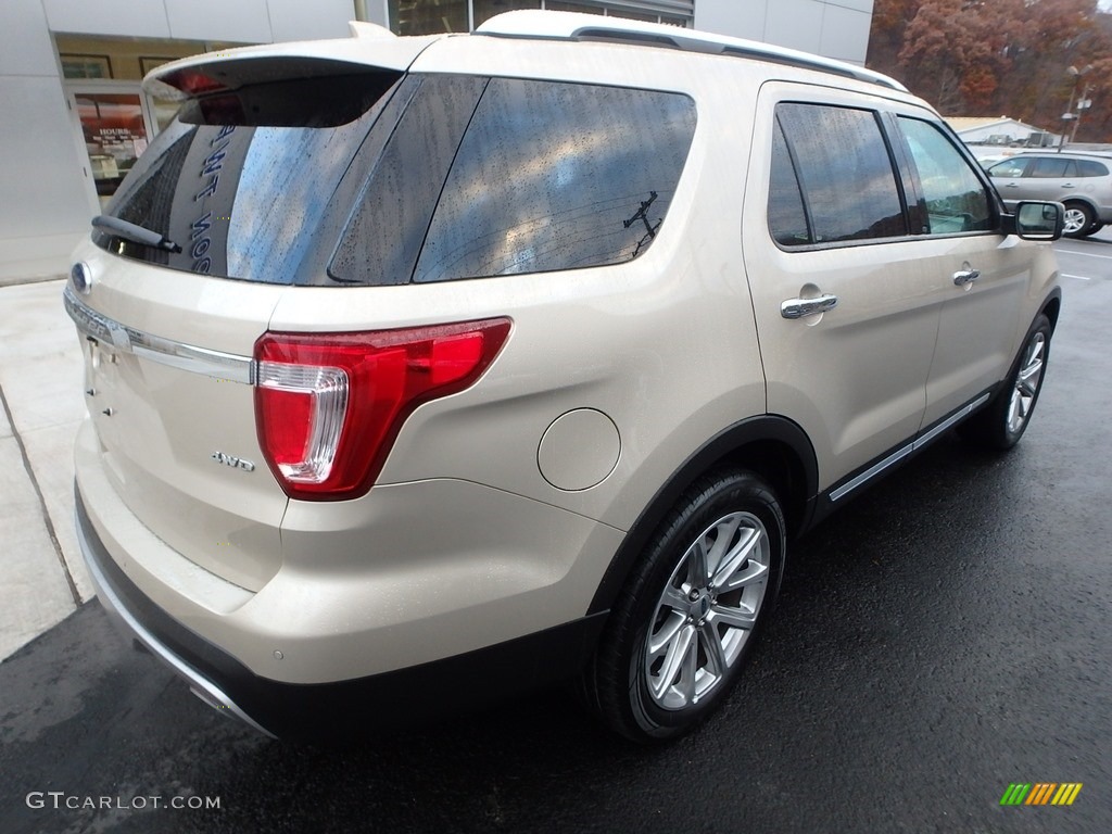 2017 Explorer Limited 4WD - White Gold / Medium Light Camel photo #2