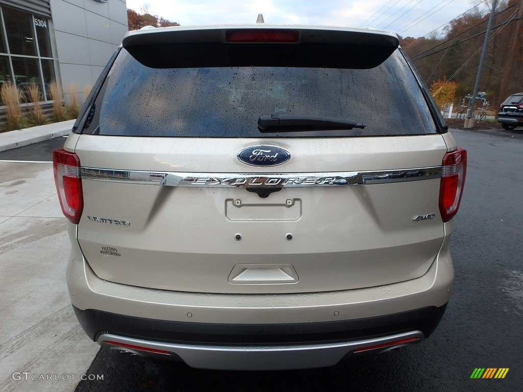 2017 Explorer Limited 4WD - White Gold / Medium Light Camel photo #3