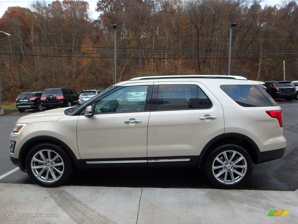 2017 Explorer Limited 4WD - White Gold / Medium Light Camel photo #6