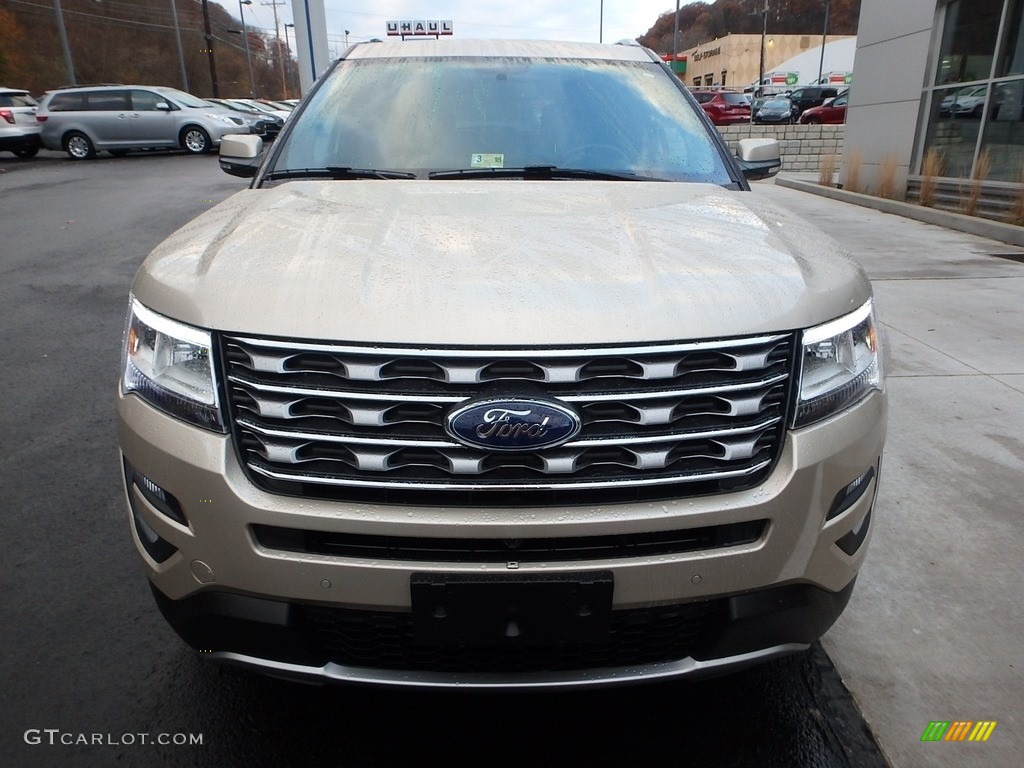 2017 Explorer Limited 4WD - White Gold / Medium Light Camel photo #8