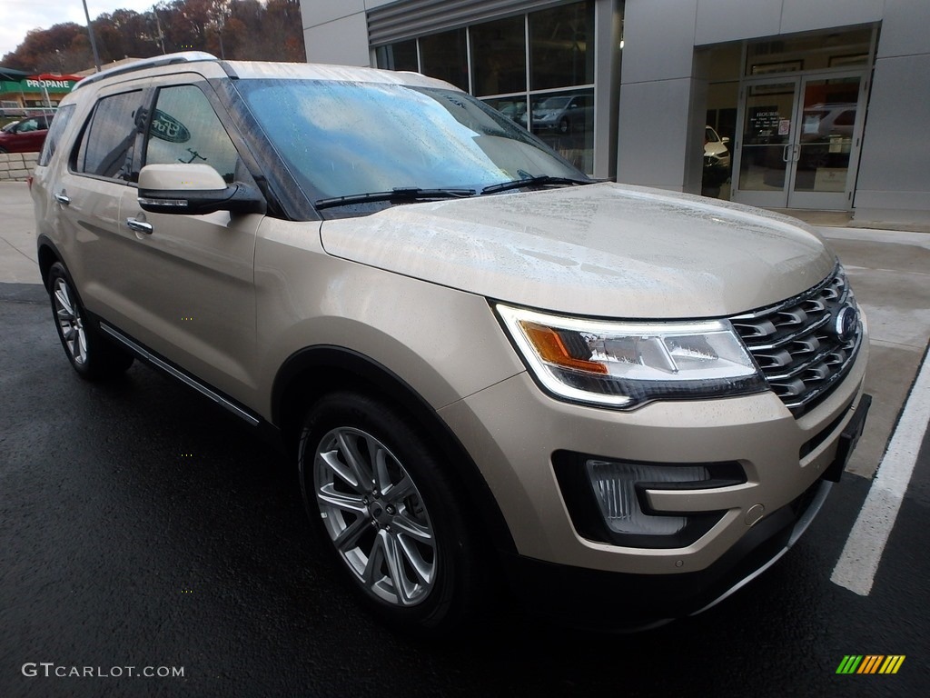 2017 Explorer Limited 4WD - White Gold / Medium Light Camel photo #9