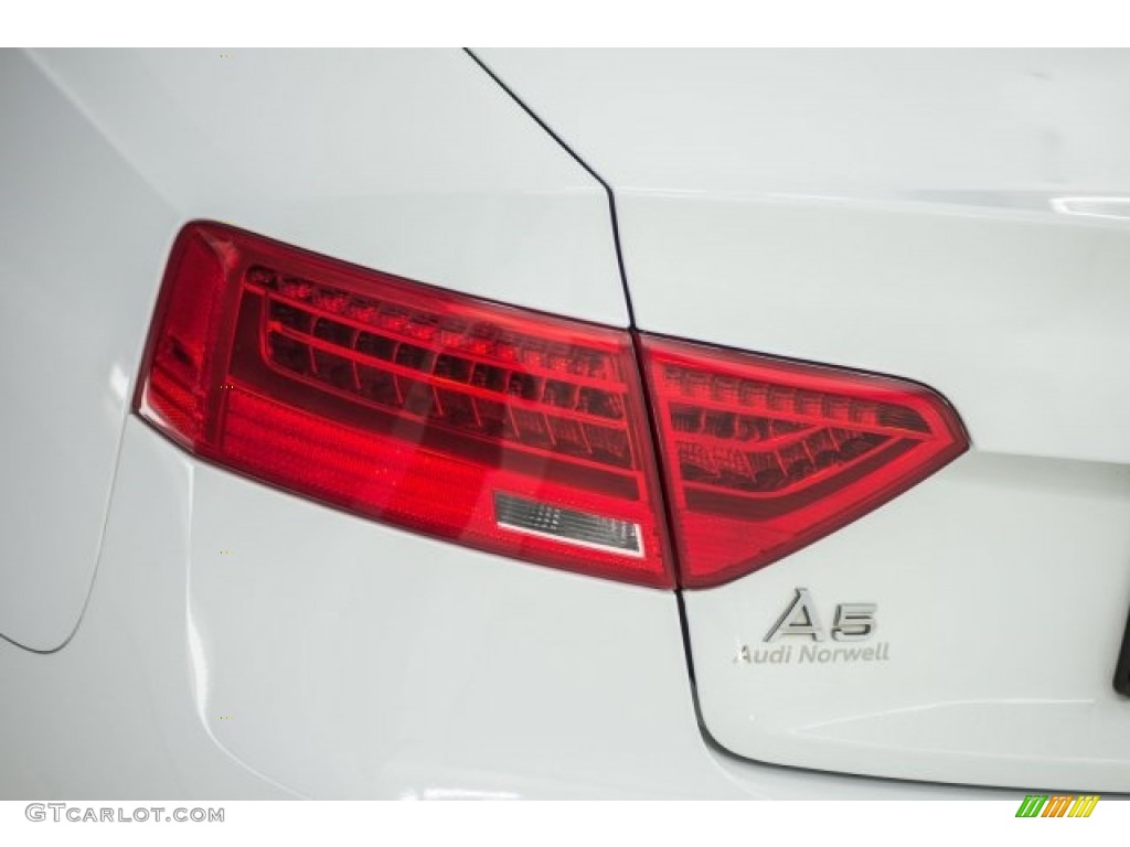 2014 A5 2.0T quattro Coupe - Ibis White / Black photo #7