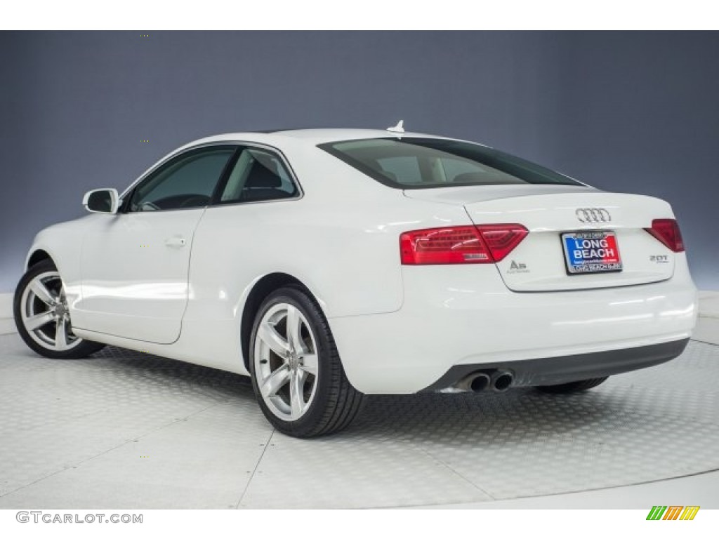 2014 A5 2.0T quattro Coupe - Ibis White / Black photo #10