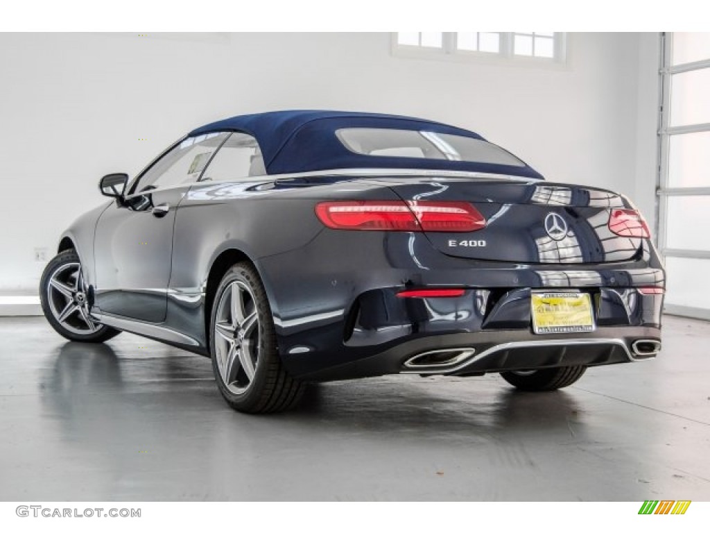 2018 E 400 Convertible - Lunar Blue Metallic / Macchiato Beige/Yacht Blue photo #3