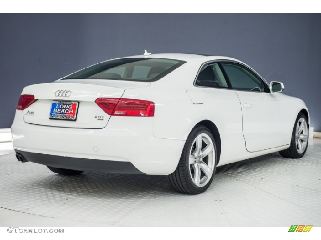 2014 A5 2.0T quattro Coupe - Ibis White / Black photo #29