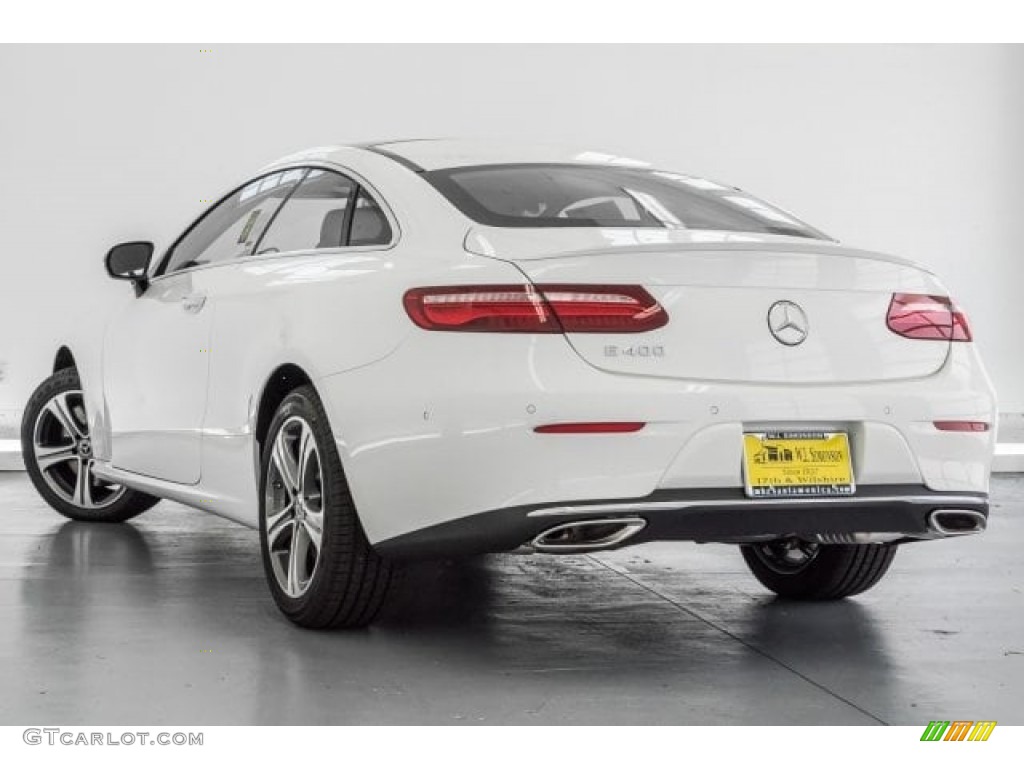 2018 E 400 Coupe - Polar White / Black photo #3