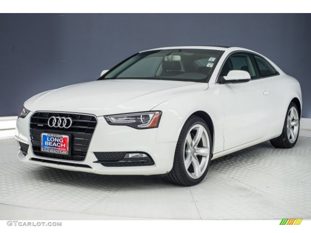 2014 A5 2.0T quattro Coupe - Ibis White / Black photo #30