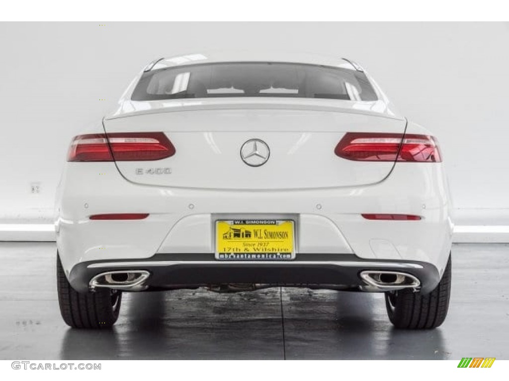 2018 E 400 Coupe - Polar White / Black photo #4