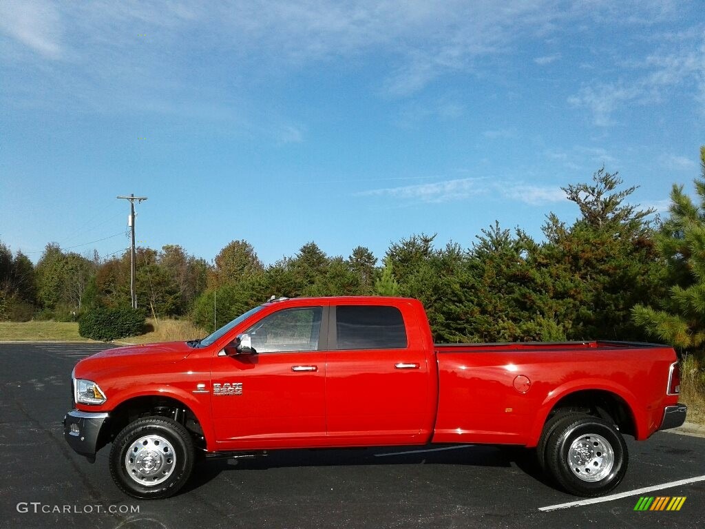 Flame Red 2018 Ram 3500 Laramie Crew Cab 4x4 Dual Rear Wheel Exterior Photo #123938980