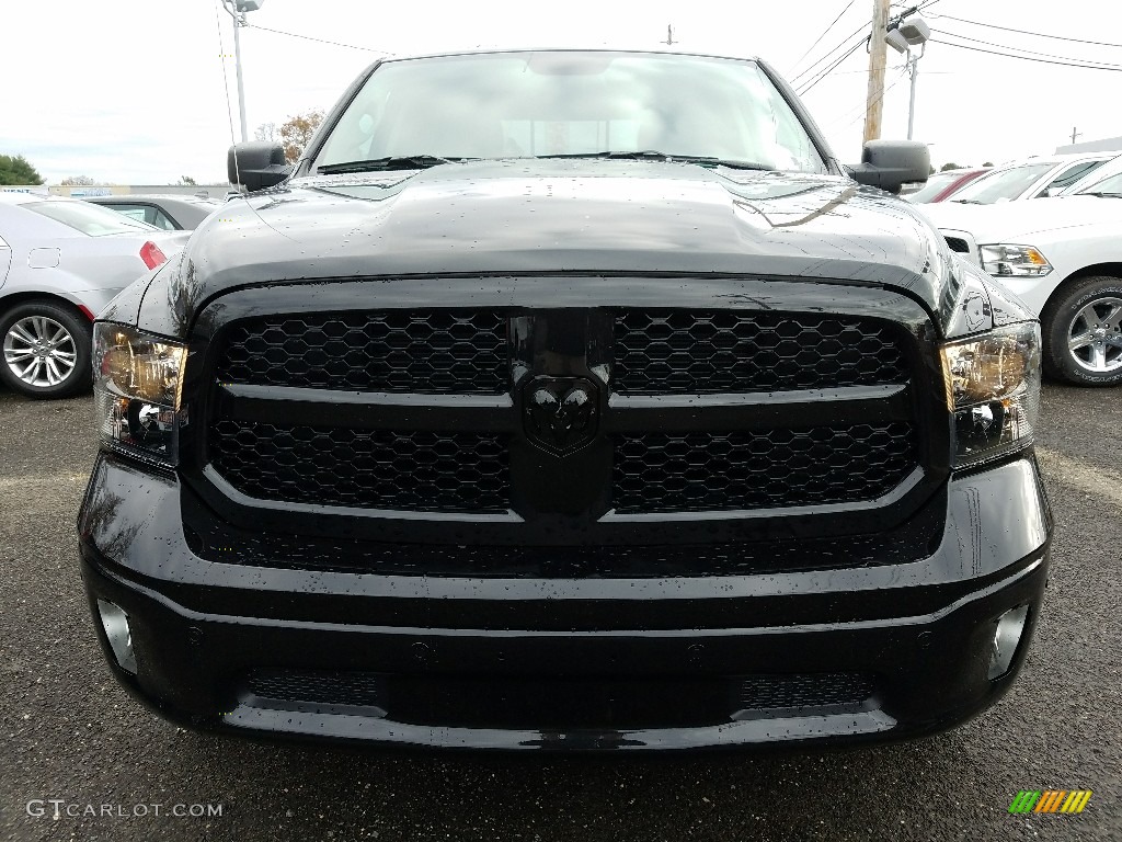 2018 1500 Big Horn Quad Cab 4x4 - Brilliant Black Crystal Pearl / Black/Diesel Gray photo #2