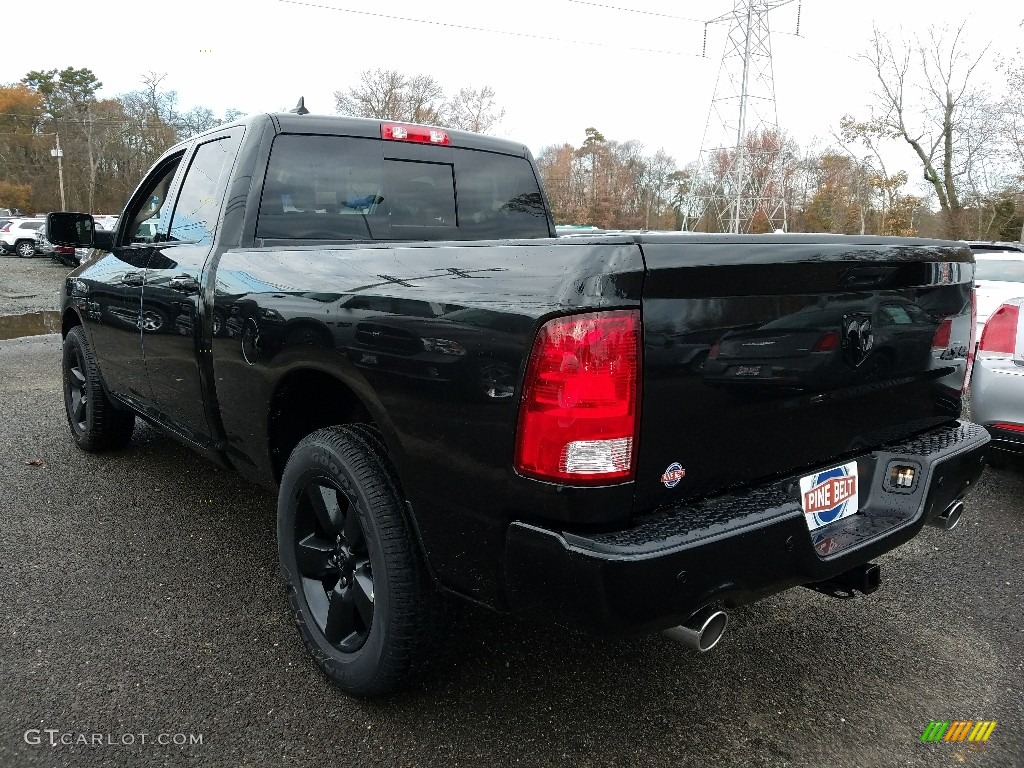 2018 1500 Big Horn Quad Cab 4x4 - Brilliant Black Crystal Pearl / Black/Diesel Gray photo #4