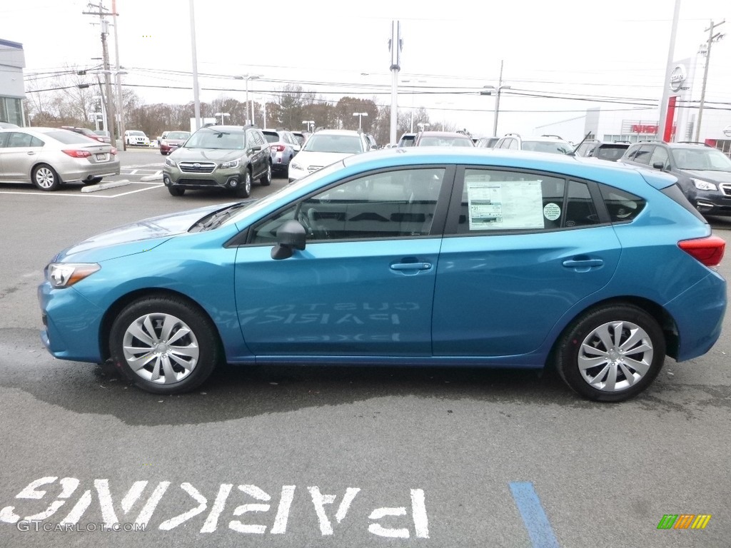 2018 Impreza 2.0i 5-Door - Island Blue Pearl / Black photo #7